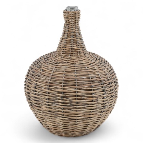 BOTTIGLIA VETRO VIMINI NORTON H.30